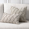 20" Square Elaine Smith Pillow Macrame Fawn