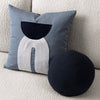 12" Round Elaine Smith Orb Pillow Lush Velvet Midnight