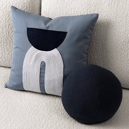 
                  12" Round Elaine Smith Orb Pillow Lush Velvet Midnight - Image 6
                