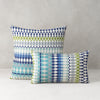 20" Square Elaine Smith Pillow  Modern Oval Ocean