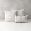22" Square Elaine Smith Pillow  Oblique Ebony
