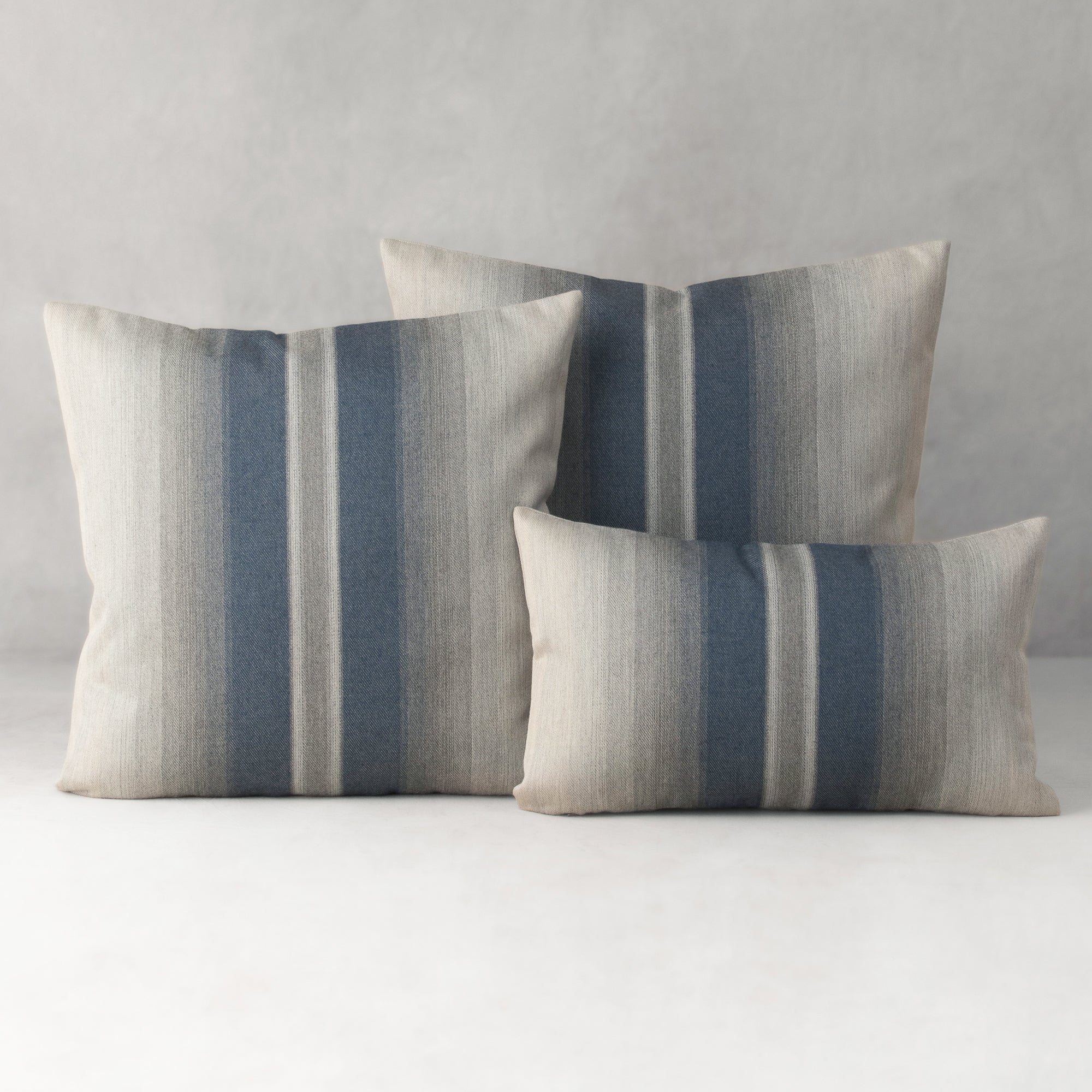 20" Square Elaine Smith Pillow  Ombre Indigo