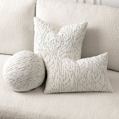 
                  12" Round Elaine Smith Orb Pillow Synchronize Ivory - Image 4
                
