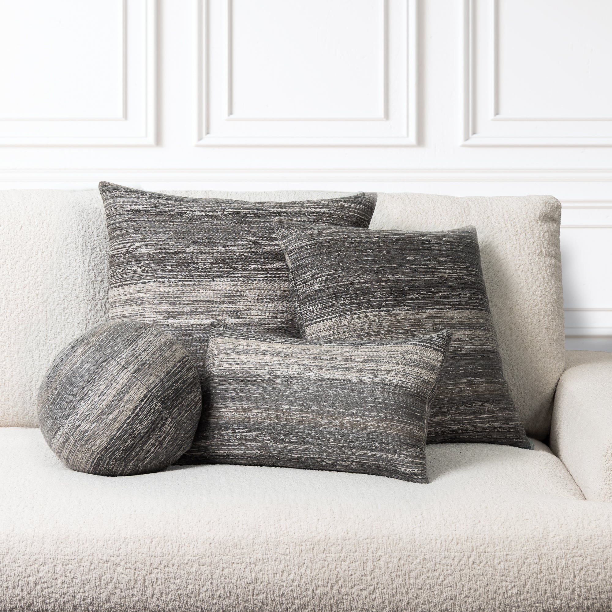 12" x 20" Elaine Smith Pillow  Textured Grigio
