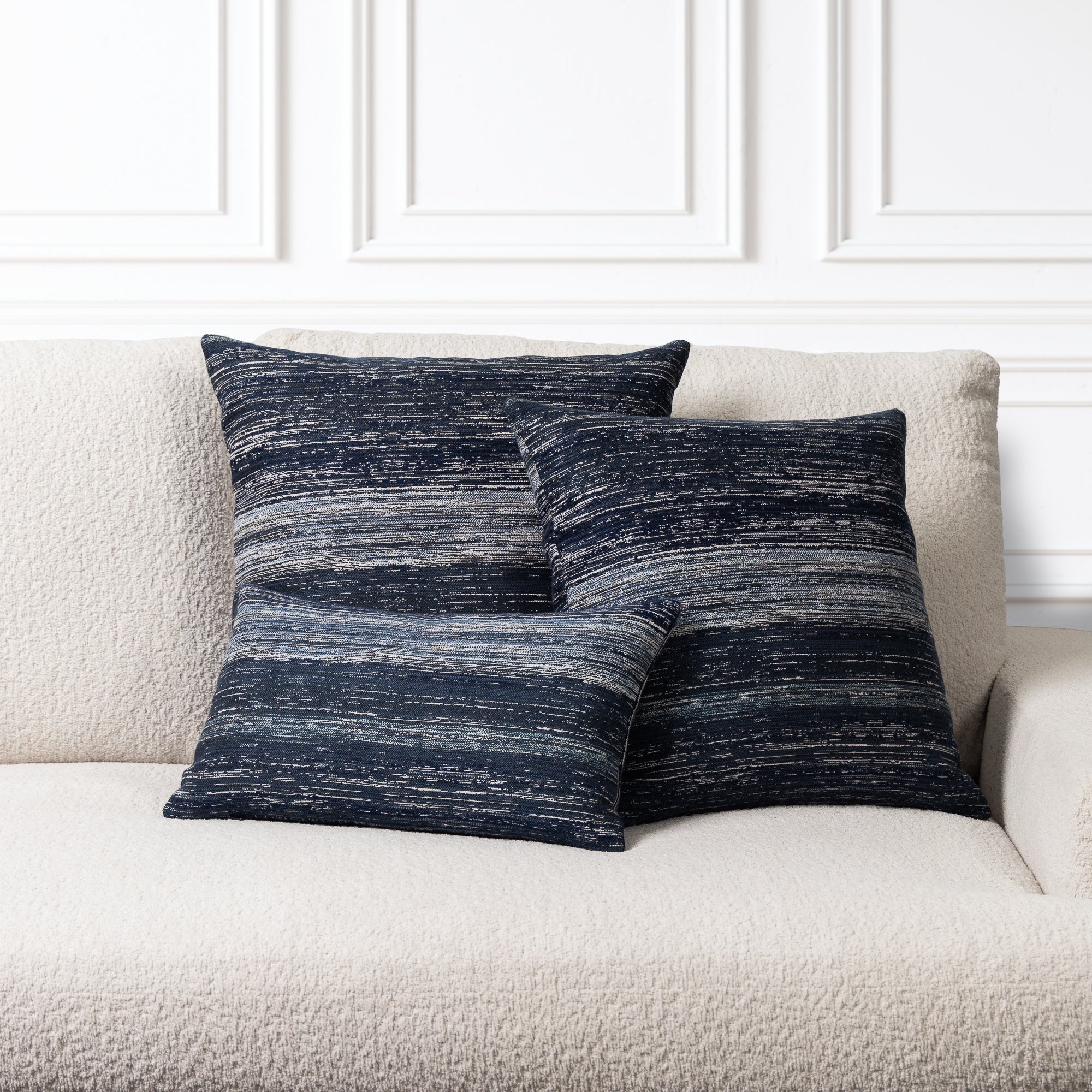 12" x 20" Elaine Smith Pillow  Textured Indigo