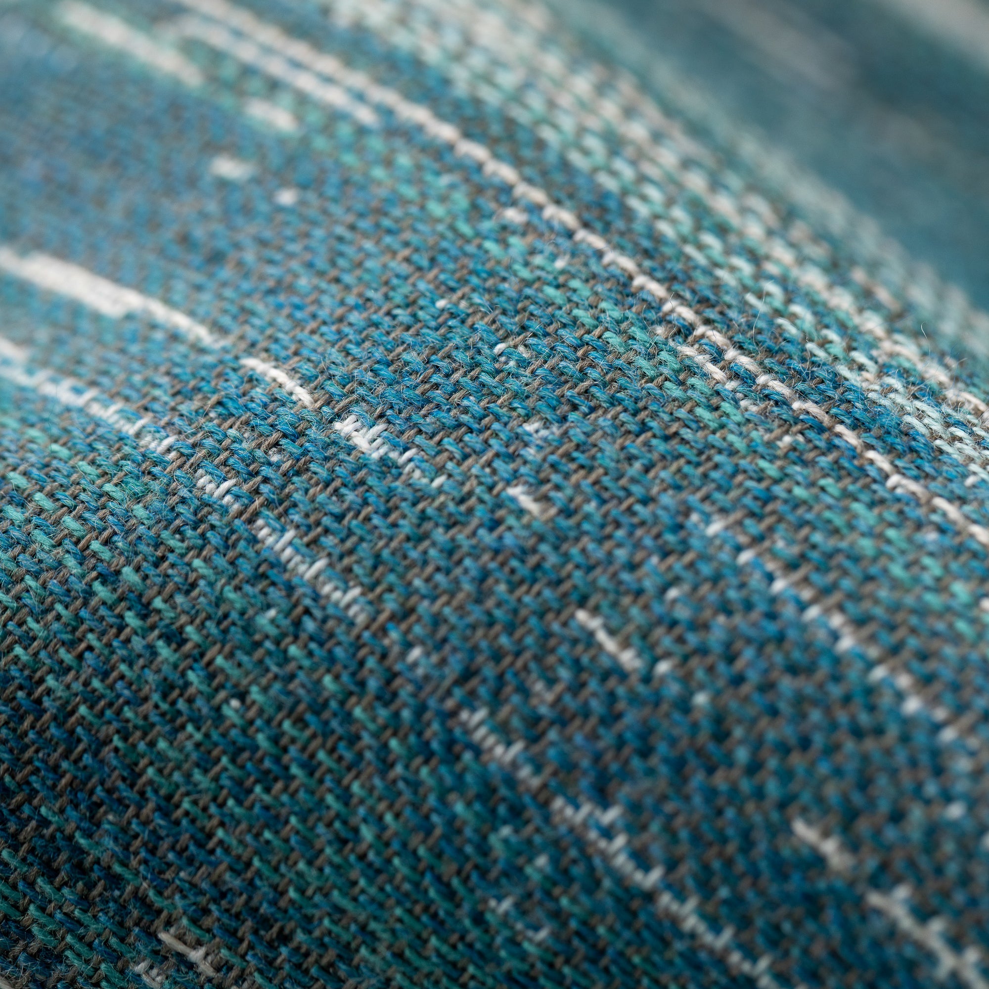 22" Square Elaine Smith Pillow  Textured Lagoon