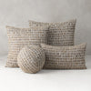 12" x 20" Elaine Smith Pillow  Thumbprint Latte