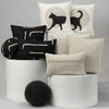 20" Square Elaine Smith Pillow  Instinct Ebony
