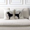 20" Square Elaine Smith Pillow  Unconditional Woof Tail