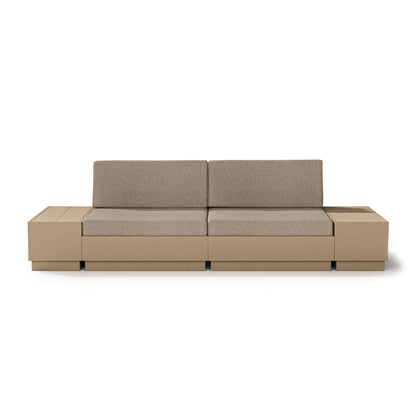 
                  Elevate 4 Piece Loveseat Sectional Vintage Sahara Frame Spiced Burlap Cushions - Image 13
                