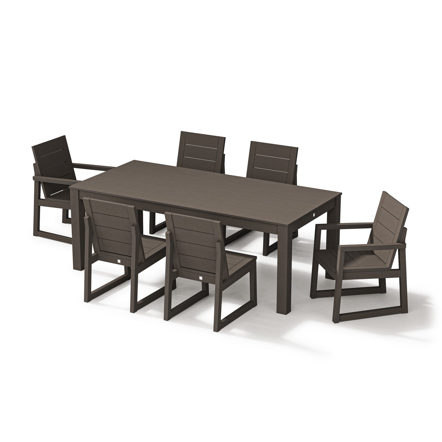 Elevate 7 Piece Dining Set Vintage Coffee Frame, image 1