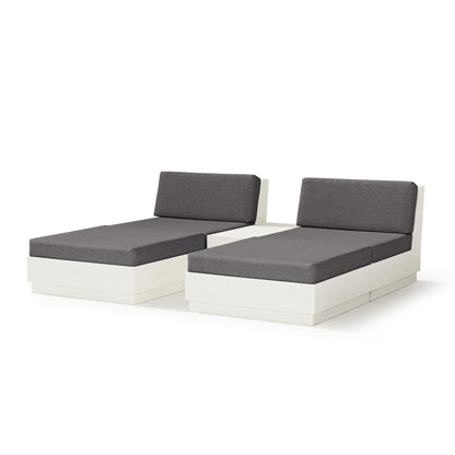 
                  Elevate Double Chaise Set Vintage White Frame Ash Charcoal Cushions - Image 14
                