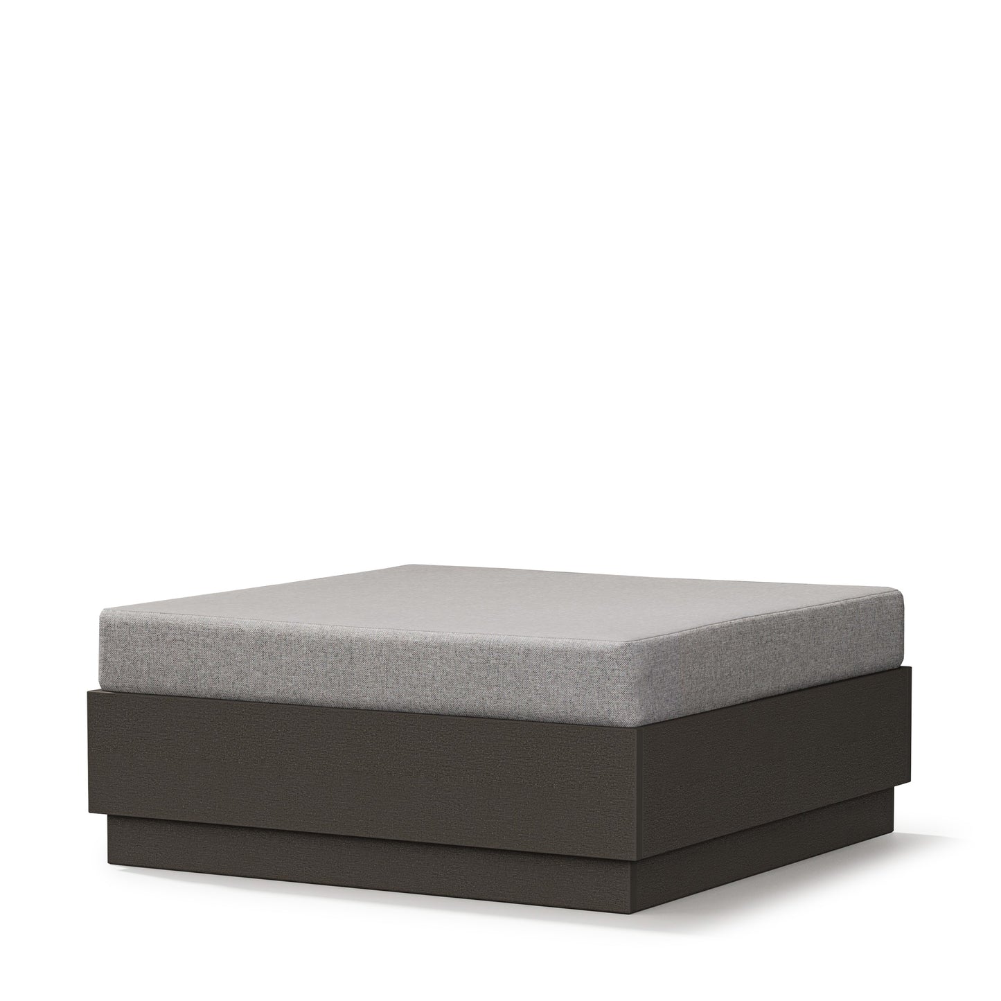 Elevate Lounge Ottoman Vintage Coffee Frame Grey Mist Cushion, image 4