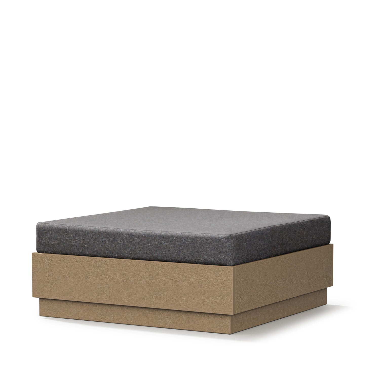 Elevate Lounge Ottoman Vintage Sahara Frame Ash Charcoal Cushion, image 9