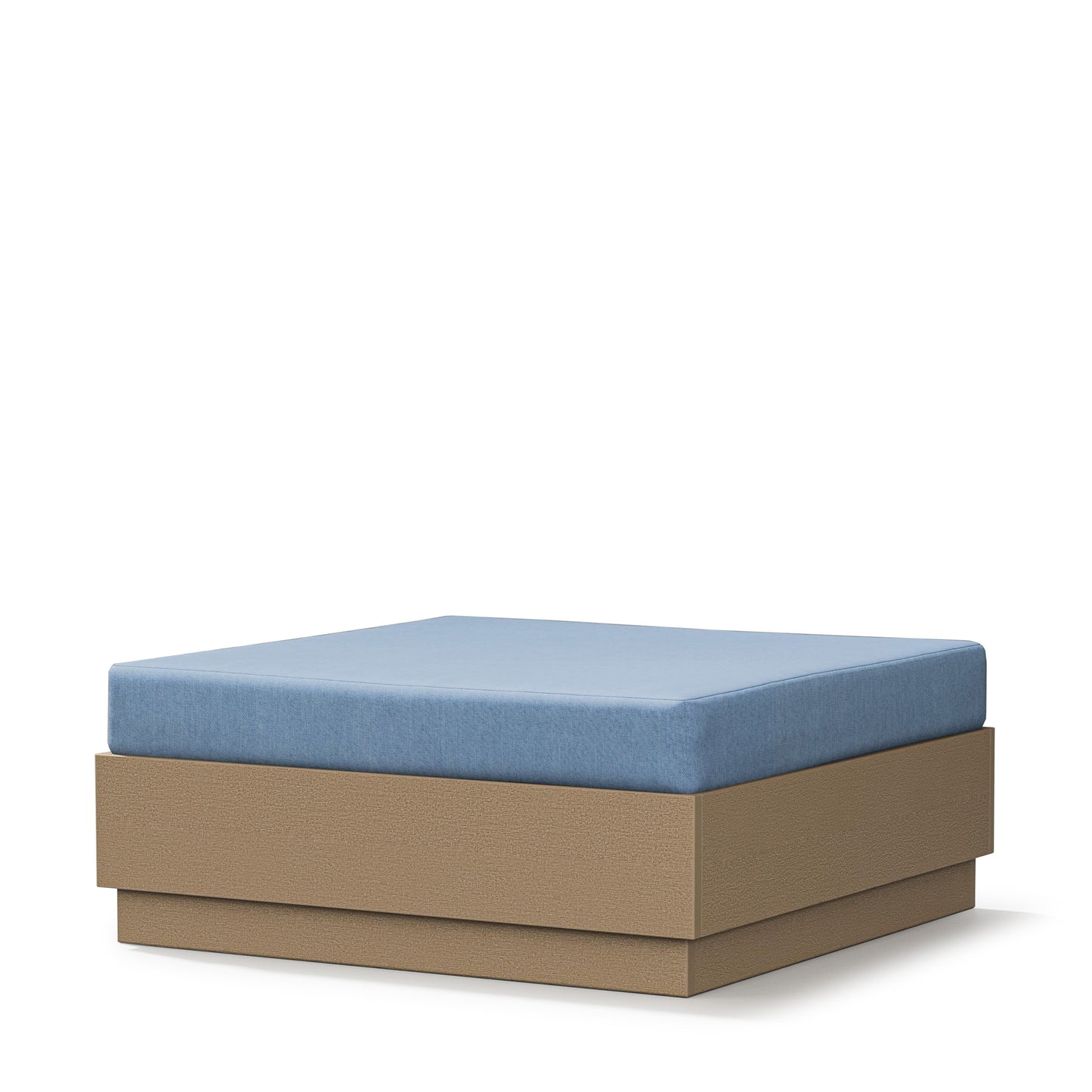 Elevate Lounge Ottoman Vintage Sahara Frame Sky Blue Cushion, image 12