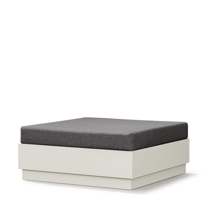 
                  Elevate Lounge Ottoman Vintage White Frame Ash Charcoal Cushion - Image 3
                