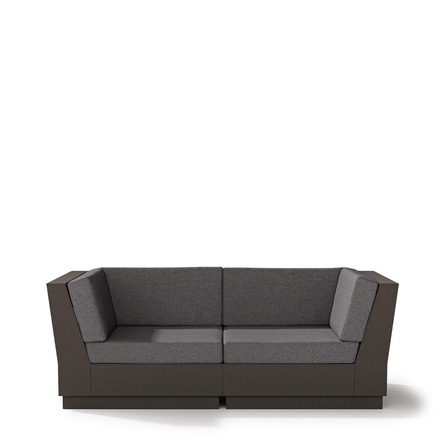 Elevate Loveseat Sectional Vintage Coffee Frame Ash Charcoal Cushions, image 3