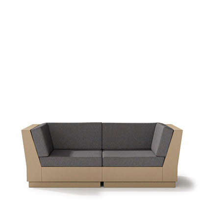 
                  Elevate Loveseat Sectional Vintage Sahara Frame Ash Charcoal Cushions - Image 9
                