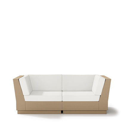 
                  Elevate Loveseat Sectional Vintage Sahara Frame Natural Linen Cushions - Image 11
                