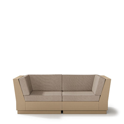 
                  Elevate Loveseat Sectional Vintage Sahara Frame Spiced Burlap Cushions - Image 13
                