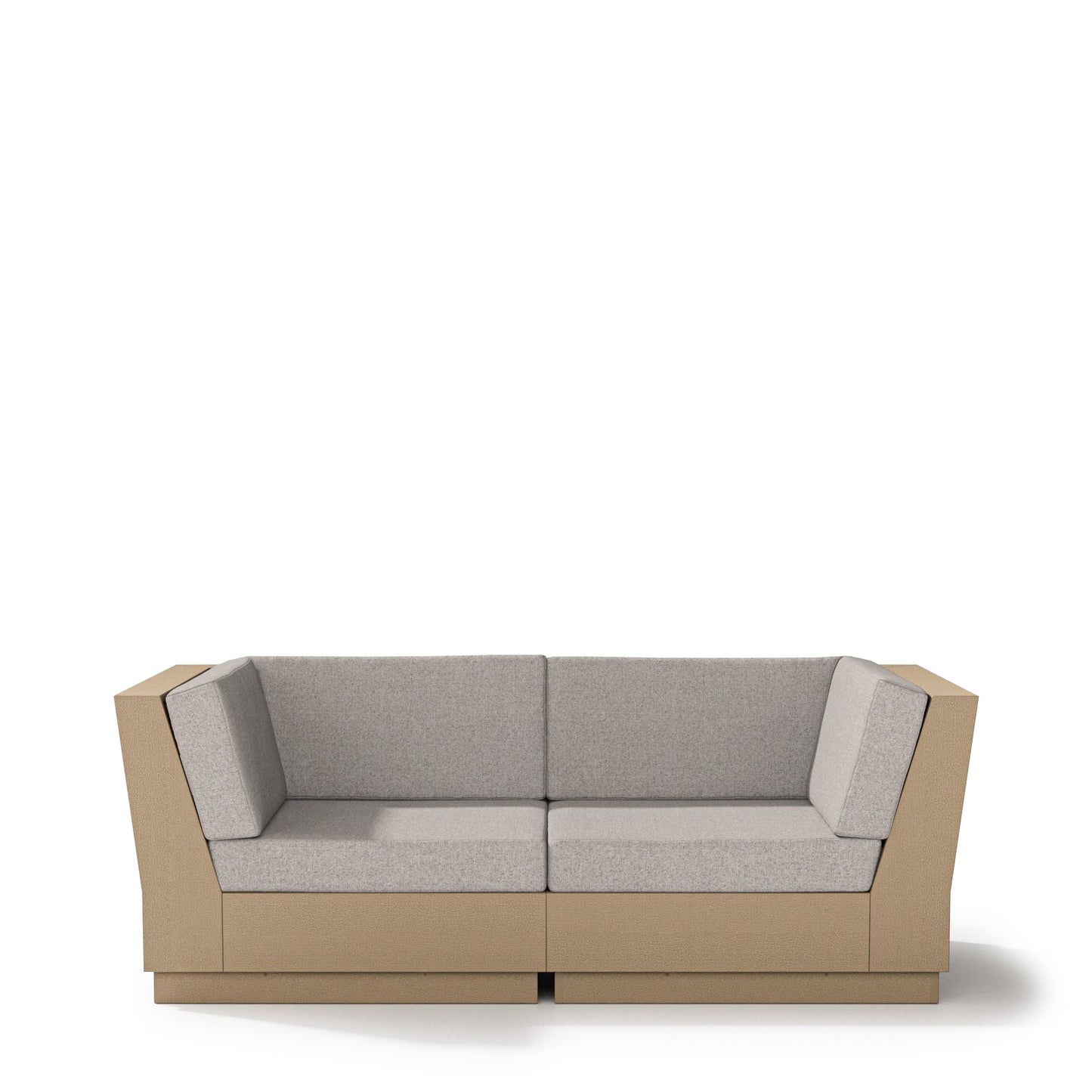 Elevate Loveseat Sectional Vintage Sahara Frame Weathered Tweed Cushions, image 2