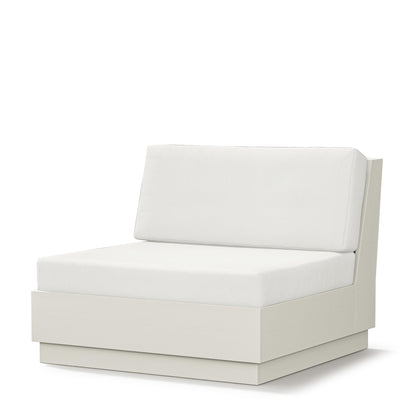 
                  Elevate Modular Armless Chair Vintage White Frame Natural Linen Cushions - Image 16
                