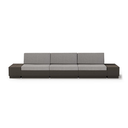 
                  Elevate Straight Sectional Vintage Coffee Frame Grey Mist Cushions - Image 4
                