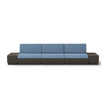 
                  Elevate Straight Sectional Vintage Coffee Frame Sky Blue Cushions - Image 6
                