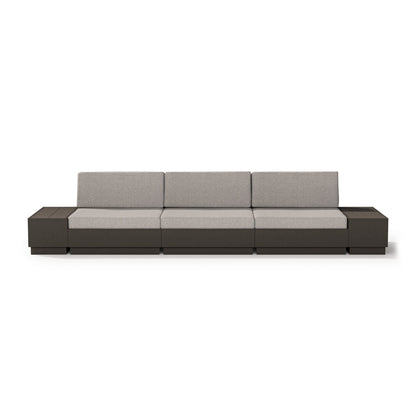 
                  Elevate Straight Sectional Vintage Coffee Frame Weathered Tweed Cushions - Image 8
                