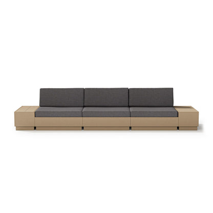 
                  Elevate Straight Sectional Vintage Sahara Frame Ash Charcoal Cushions - Image 9
                