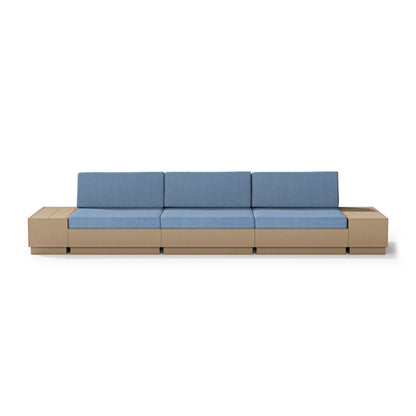 
                  Elevate Straight Sectional Vintage Sahara Frame Sky Blue Cushions - Image 11
                