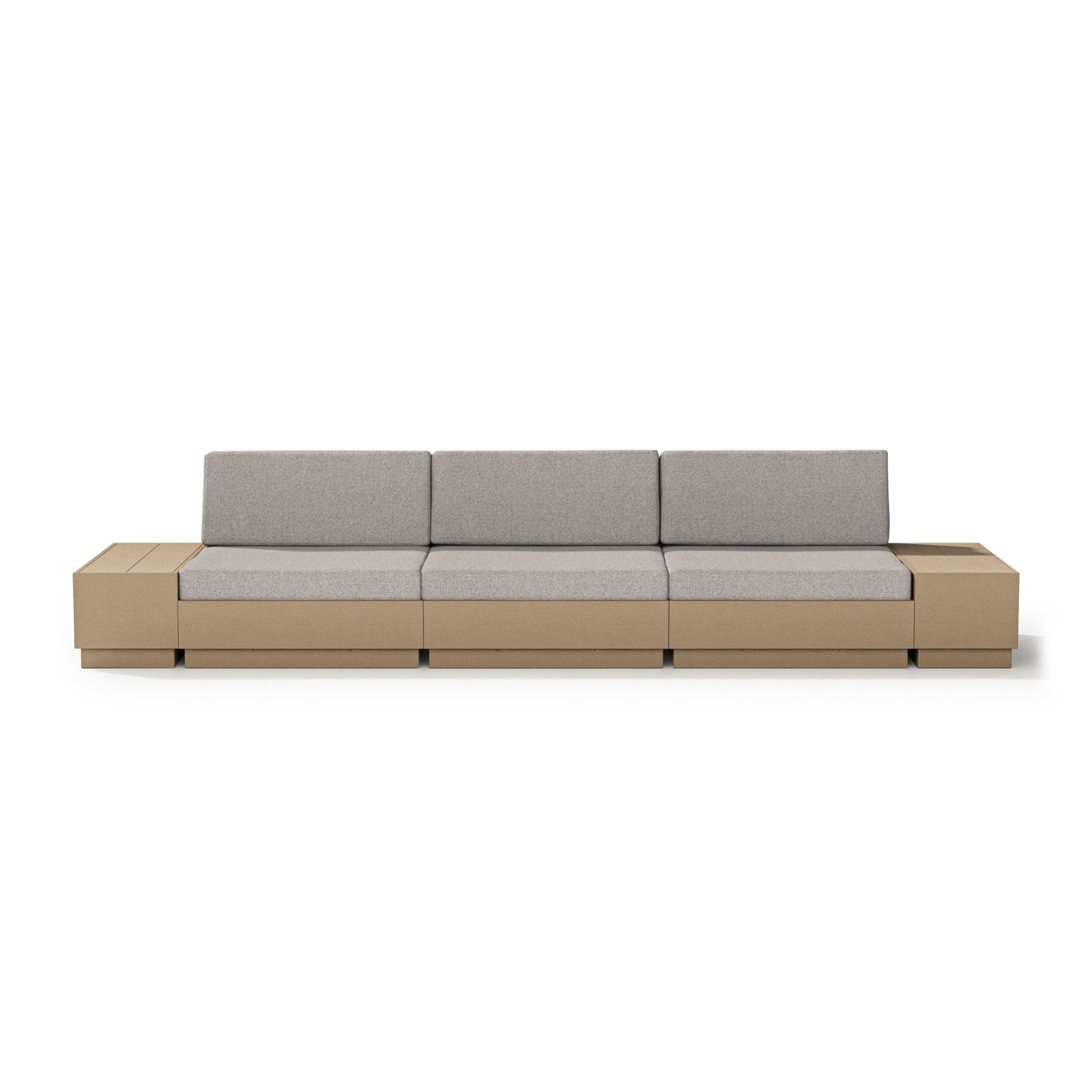 Elevate Straight Sectional Vintage Sahara Frame Weathered Tweed Cushions, image 14