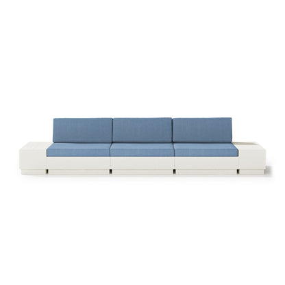 
                  Elevate Straight Sectional Vintage White Frame Sky Blue Cushions - Image 18
                