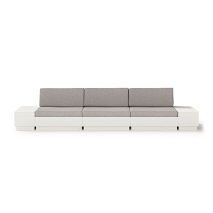 
                  Elevate Straight Sectional Vintage White Frame Weathered Tweed Cushions - Image 20
                