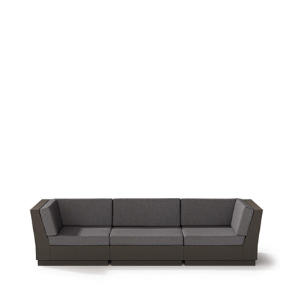 Eleveate Sectional Sofa Vintage Coffee Frame Ash Charcoal Cushions