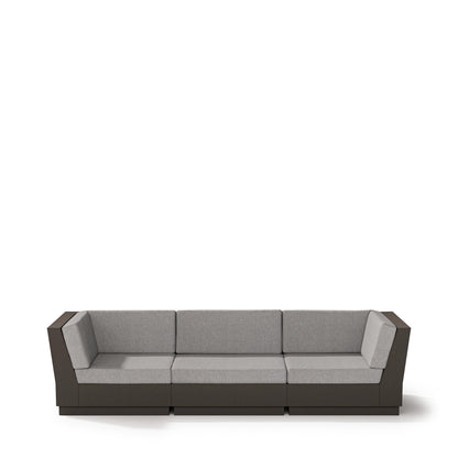 
                  Eleveate Sectional Sofa Vintage Coffee Frame Grey Mist Cushions - Image 4
                