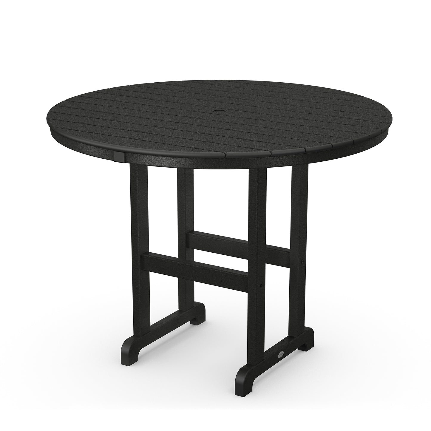 Farmhouse 48 Round Counter Table Black, image 1