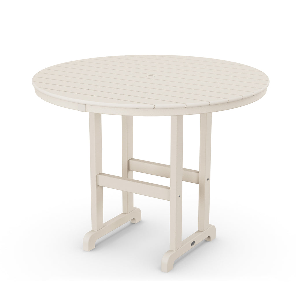 Farmhouse 48 Round Counter Table Sand