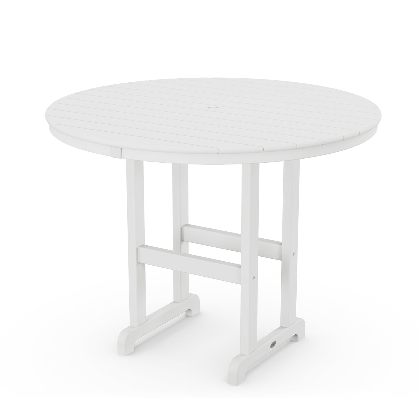 Farmhouse 48 Round Counter Table White, image 4