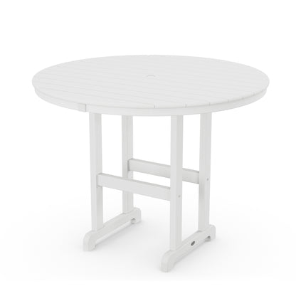 
                  Farmhouse 48 Round Counter Table White - Image 4
                