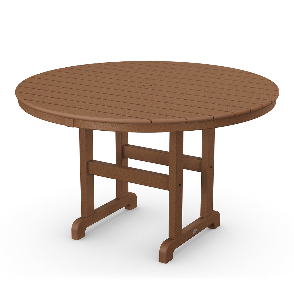 Farmhouse 48 Round Dining Table Teak