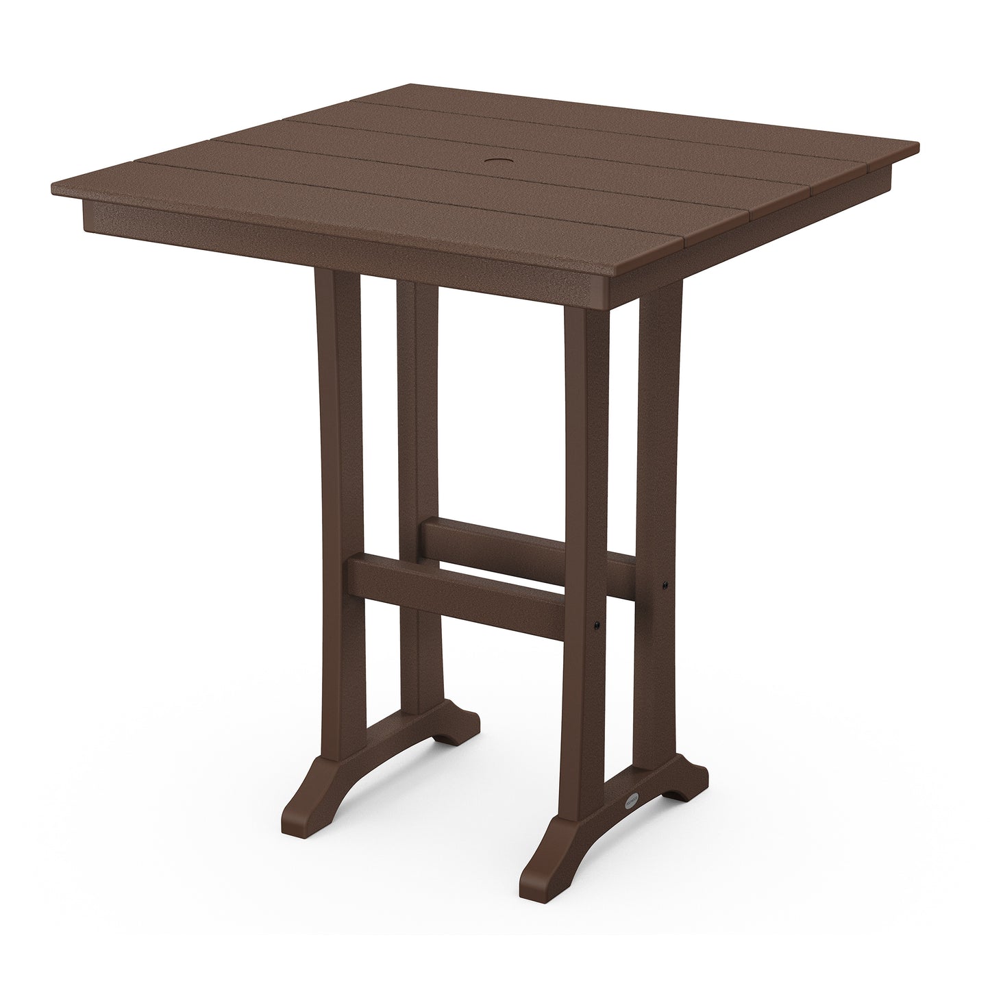 Farmhouse Trestle 37 Bar Table Mahogany, image 3