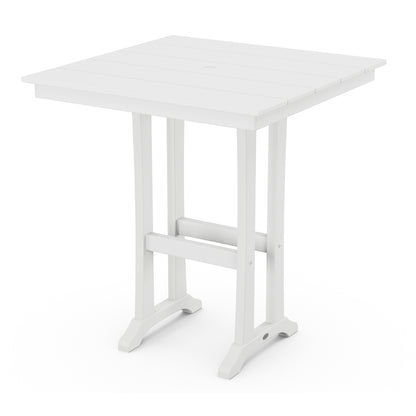 
                  Farmhouse Trestle 37 Bar Table White - Image 7
                