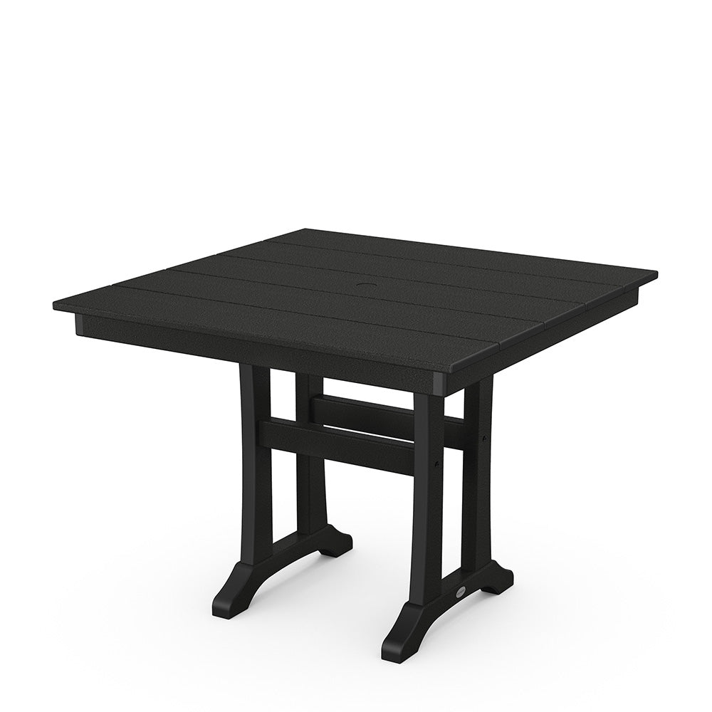 Farmhouse Trestle 37 Dining Table Black, image 3