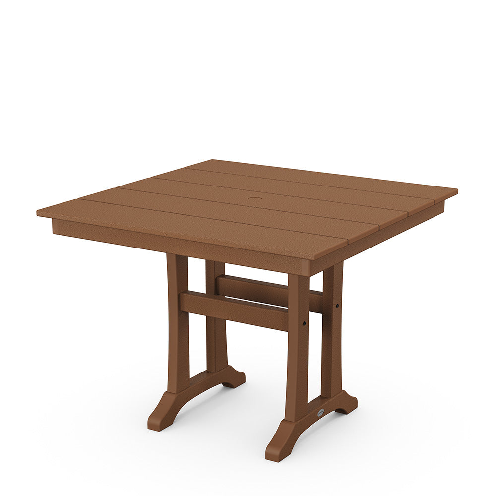 Farmhouse Trestle 37 Dining Table Teak, image 8