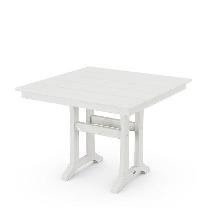 
                  Farmhouse Trestle 37 Dining Table Vintage White - Image 10
                