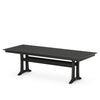 Farmhouse Trestle 38x96 Dining Table Black