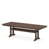 Farmhouse Trestle 38x96 Dining Table Mahogany