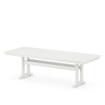 
                  Farmhouse Trestle 38x96 Dining Table Vintage White - Image 10
                