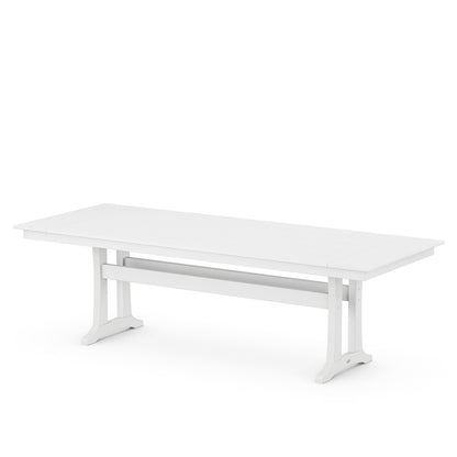 
                  Farmhouse Trestle 38x96 Dining Table White - Image 3
                